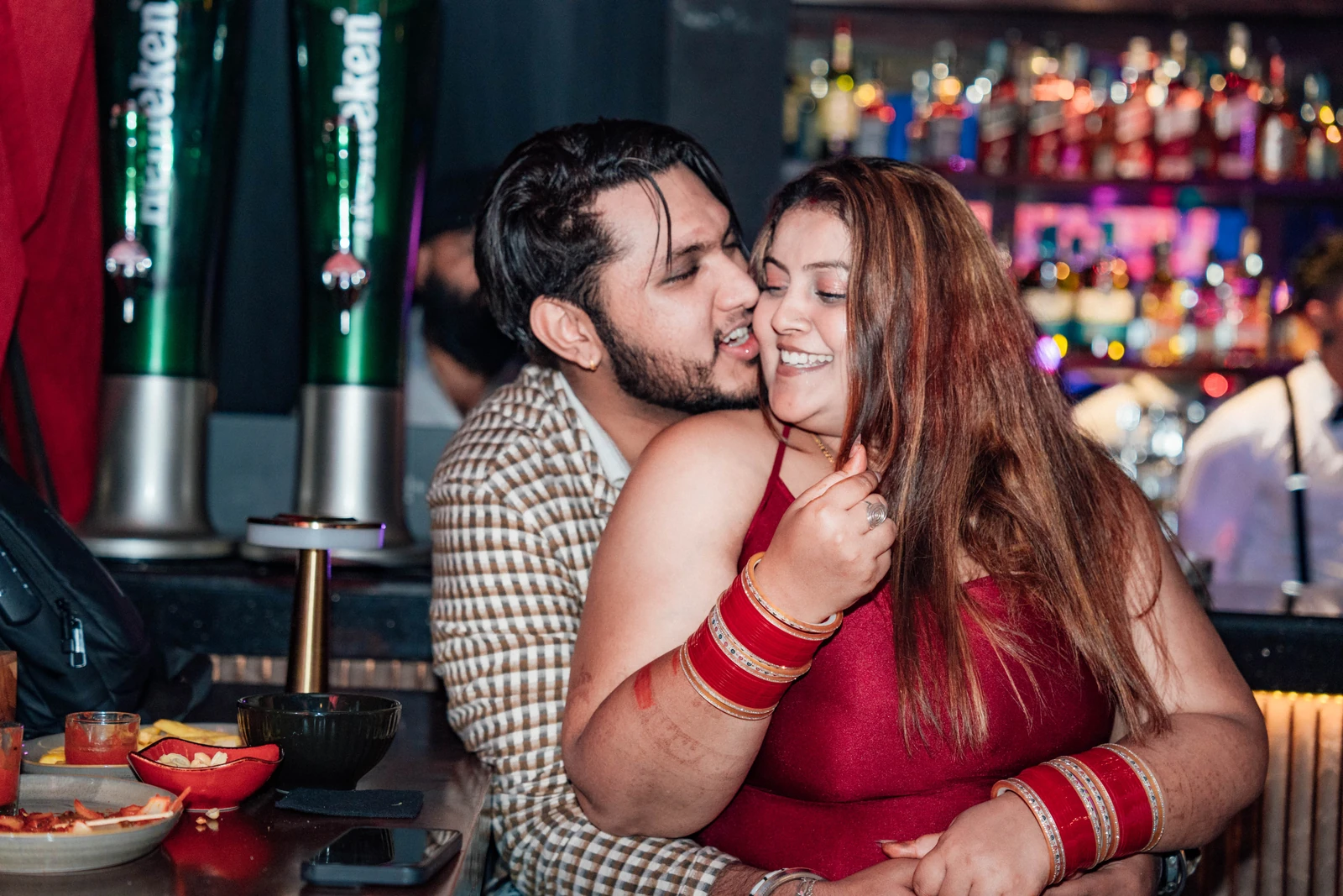 A candid moment by the bar at Bollywood Indian Club Bali